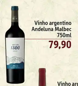 Sonda Vinho argentino andeluna malbec oferta