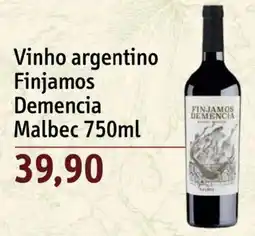 Sonda Vinho argentino Finjamos Demencia Malbec oferta