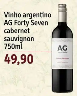 Sonda Vinho argentino AG Forty Seven cabernet sauvignon oferta