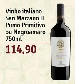 Sonda Vinho italiano San Marzano il Pumo Primitivo ou Negroamaro oferta