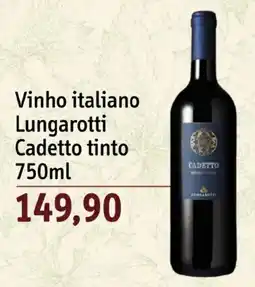 Sonda Vinho italiano Lungarotti Cadetto tinto oferta