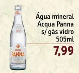 Sonda Água mineral Acqua Panna s/ gás vidro oferta