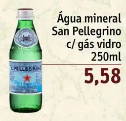 Sonda Água mineral san pellegrino c/ gás vidro oferta