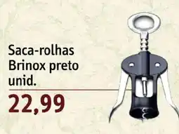 Sonda Saca-rolhas Brinox preto oferta