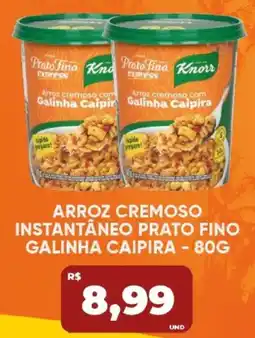 Tatico Arroz cremoso instantâneo prato fino galinha caipira oferta