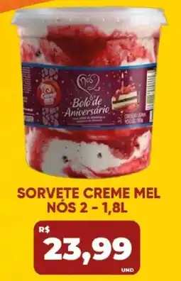Tatico Sorvete creme mel nós 2 oferta