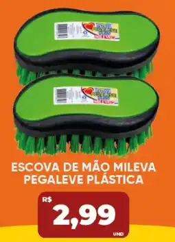 Tatico escova de mão mileva pegaleve plástica oferta
