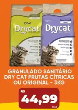Tatico Granulado sanitário dry cat frutas cítricas ou original oferta