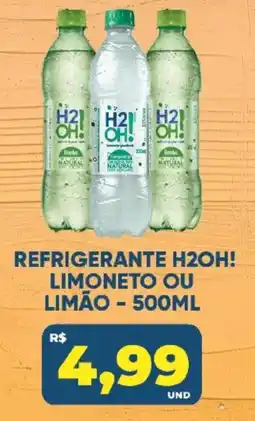 Tatico Refrigerante h2oh! limoneto ou limão oferta