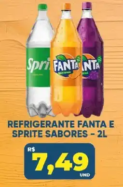 Tatico refrigerante fanta e sprite sabores oferta