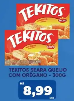 Tatico tekitos seara queijo com orégano oferta