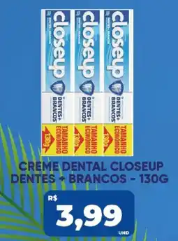 Tatico Creme dental closeup dentes + brancos oferta