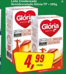 Rede Supermarket Leite Condensado Semidesnatado Glória TP - 395g oferta