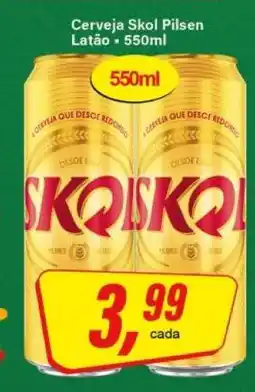 Rede Supermarket Cerveja Skol Pilsen oferta