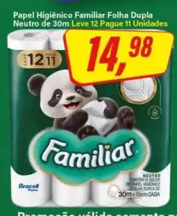 Rede Supermarket Papel Higiênico Familiar Folha Dupla Neutro de 30m oferta