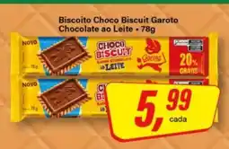 Rede Supermarket Biscoito Choco Biscuit Garoto oferta