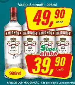 Rede Supermarket Vodka Smirnoff oferta
