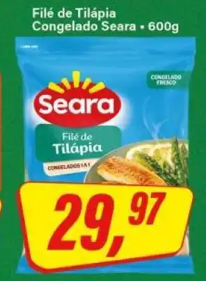 Rede Supermarket Filé de Tilápia Congelado Seara oferta