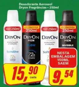Rede Supermarket Desodorante Aerossol Dryon Fragrâncias oferta