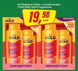 Rede Supermarket Kit Shampoo 275ml + Condicionador 175ml Niely Gold Fragrâncias oferta