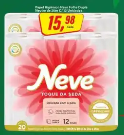 Rede Supermarket Papel higiênico Neve folha dupla oferta