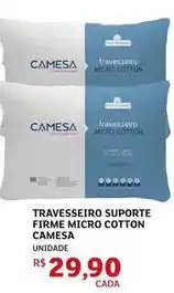 Assaí Atacadista Camesa - travesseiro suporte firme micro cotton oferta