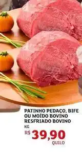 Assaí Atacadista Bovino - patinho pedaco, bife ou moido bovino resfriado bovino oferta