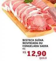 Assaí Atacadista Sadia - bisteca suína resfriada ou congelada oferta