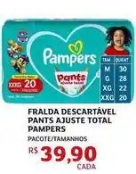 Assaí Atacadista Pampers - fralda descartável pants ajuste total oferta