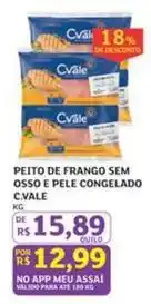 Assaí Atacadista De - peito de frango sem osso e pele congelado oferta
