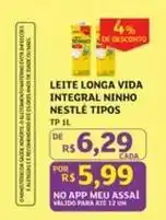 Assaí Atacadista Nestlé - leite longa vida integral tipos oferta