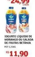 Assaí Atacadista Betânia - iogurte liquido de morango ou salada de frutas oferta