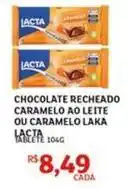 Assaí Atacadista Lacta - chocolate recheado caramelo ao leite ou caramelo laka oferta