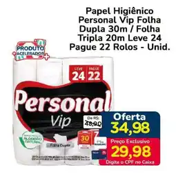 Nagumo Papel Higiênico Personal Vip oferta