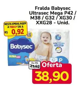 Nagumo Fralda babysec ultrasec mega oferta