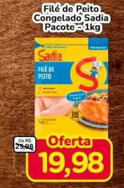 Nagumo Filé de peito congelado sadia pacote oferta