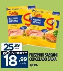 Preço & Cia filezinho sassami congelado sadia oferta