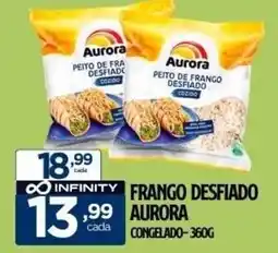 Preço & Cia frango desfiado aurora oferta