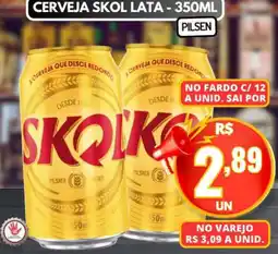 Serrano Supermercado Cerveja skol lata oferta