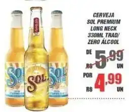 Violeta Supermercados Cerveja sol premium long neck oferta