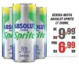 Violeta Supermercados bebida mista absolut sprite oferta