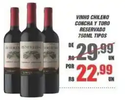 Violeta Supermercados vinho chileno concha y toro reservado oferta