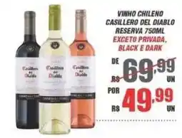Violeta Supermercados vinho chileno casillero del diablo reserva oferta