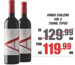 Violeta Supermercados Vinho chileno vik a oferta
