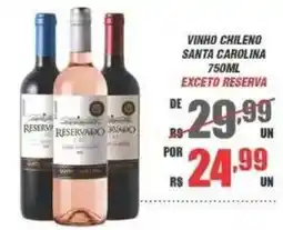 Violeta Supermercados vinho chileno santa carolina oferta