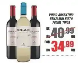 Violeta Supermercados vinho argentino benjamin nieto oferta