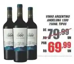 Violeta Supermercados vinho argentino andeluna 1300 oferta
