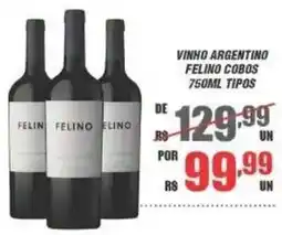 Violeta Supermercados vinho argentino felino cobos oferta