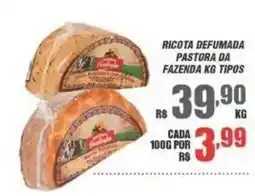 Violeta Supermercados Ricota defumada pastora da fazenda kg tipos oferta