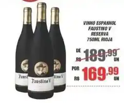 Violeta Supermercados Vinho espanhol faustino v reserva oferta